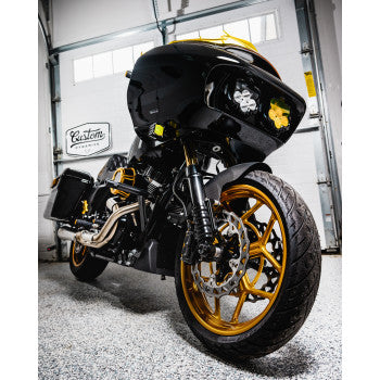 CUSTOM DYNAMICS Shark Demon® LED Turn Signals - Black - Yellow Lens - Road Glide
