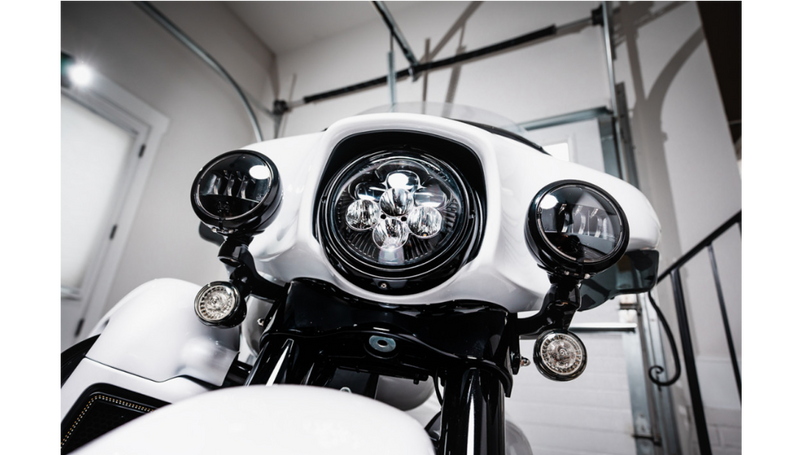 CUSTOM DYNAMICS Headlight - Shark Demon - LED - Color Changing