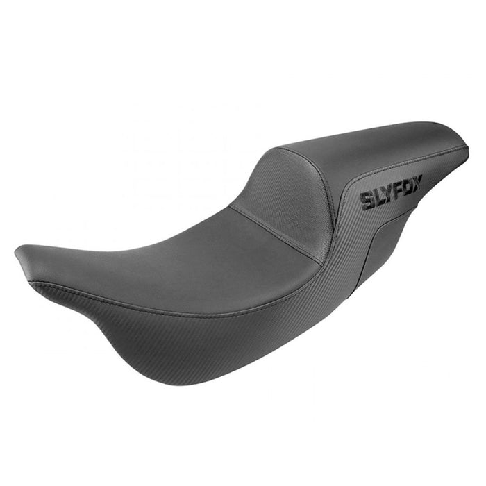 SADDLEMEN SLYFOX 2008-2024 Touring SLYFOX Pro Series Seat With Tri-Gripper Lumber With Black Logo