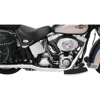 BASSANI XHAUST Power Curve True-Dual Crossover Header Pipes - '86-'06 SOFTAIL