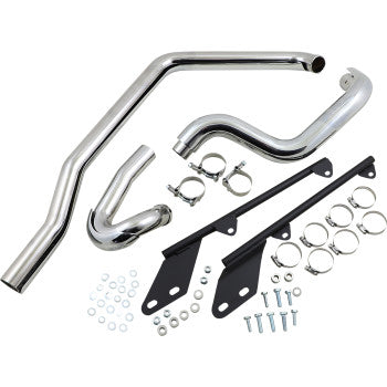 BASSANI XHAUST Power Curve True-Dual Crossover Header Pipes - '86-'06 SOFTAIL
