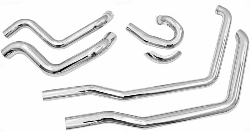 BASSANI XHAUST Power Curve True-Dual Crossover Header Pipes - '01-'17 SOFTAIL