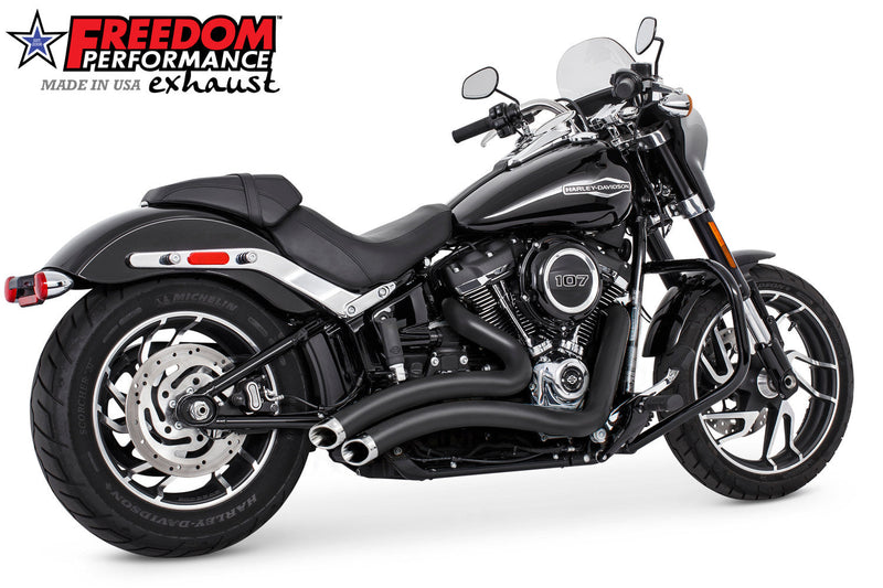 FREEDOM EXHAUST - SOFTAIL SHARP CURVE RADIUS 2018 to PRESENT M8 BUNDLE