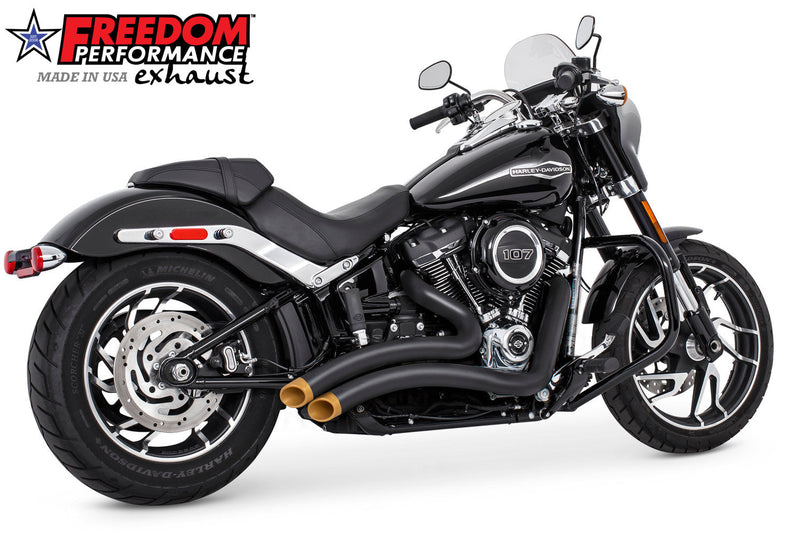 FREEDOM EXHAUST - SOFTAIL SHARP CURVE RADIUS 2018 to PRESENT M8 BUNDLE