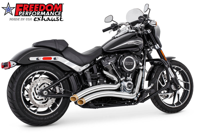 FREEDOM EXHAUST - SOFTAIL SHARP CURVE RADIUS 2018 to PRESENT M8 BUNDLE