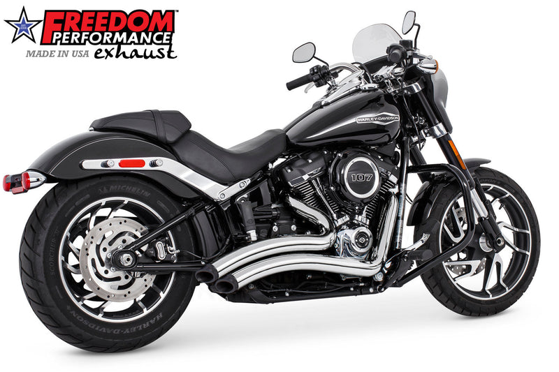 FREEDOM EXHAUST - SOFTAIL SHARP CURVE RADIUS 2018 to PRESENT M8 BUNDLE