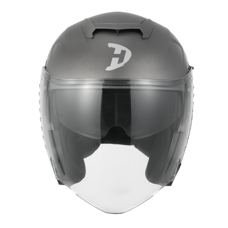 D.O.T. & ECE Daytona Spyder Jet- Gun Metal Grey Dull Metallic