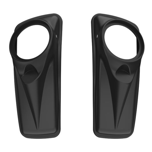 ADVANBLACK 8" Saddlebag Speaker Lids Cover for 2014-2023 Harley Davidson Touring - Unpainted