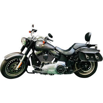 ULTRACOOL Oil Cooler Kit - Side Mount - Gloss Black - Softail '85-'17