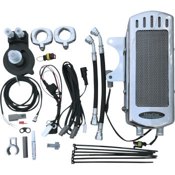 ULTRACOOL 3.0 Side Mount Oil Cooler with Fan Kit - Sportster '04-'21 - Chrome