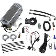 ULTRACOOL Frame Side Mount Oil Cooler Kit - M8 Touring/Trike '17-'23 (Without Lower Fairings) - Chrome