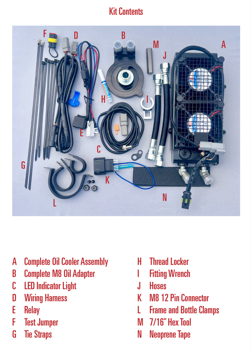 ULTRACOOL SKU: SMT8-8N 2023.5 – 2025 M8 Touring with Center-Cooled Cylinder Heads