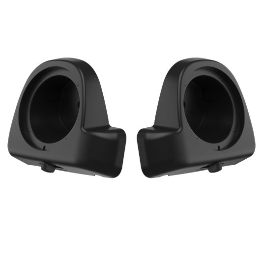 ADVANBLACK 6.5" Speaker Pods for '83'-'13 Lower Fairing Vented Harley Davidson Touring - Unpainted