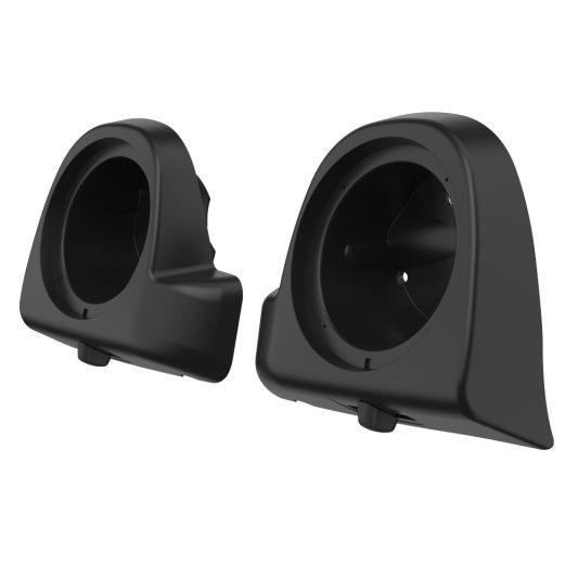 ADVANBLACK 6.5" Speaker Pods for '83'-'13 Lower Fairing Vented Harley Davidson Touring - Unpainted