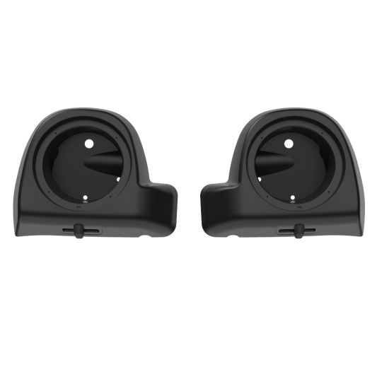 ADVANBLACK 6.5" Speaker Pods for '83'-'13 Lower Fairing Vented Harley Davidson Touring - Unpainted