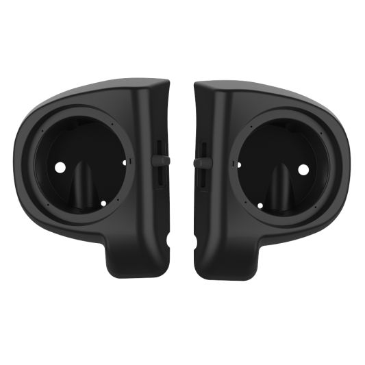 ADVANBLACK 6.5" Speaker Pods for '83'-'13 Lower Fairing Vented Harley Davidson Touring - Unpainted