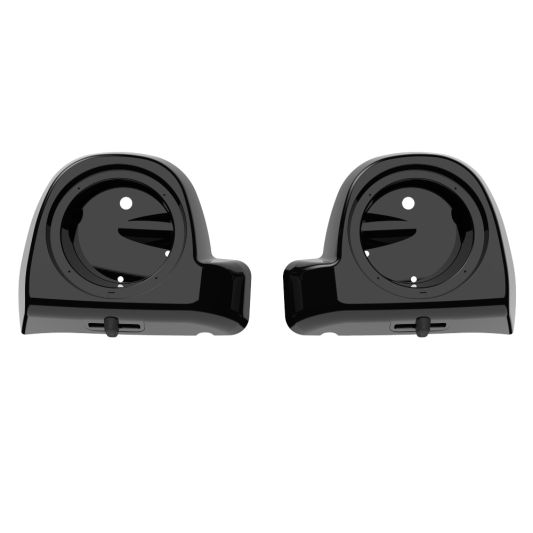 ADVANBLACK Lower Vented Fairings 6.5' Speaker Pods fit 2014-2023 Harley Davidson Touring - Vivid Black