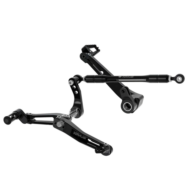 KRAUS MOTO APEX SS3 Foot Controls - Black Anodized - Touring '17-'25
