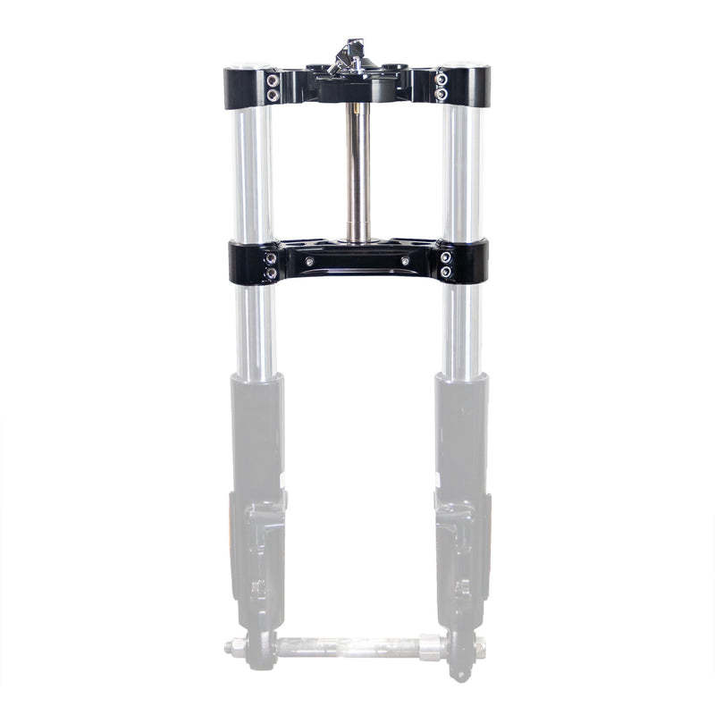 KRAUS MOTO Alpha Wolf Triple Trees - Black Anodized - Road Glide '15-'25