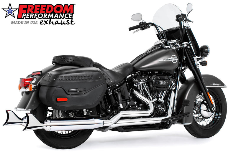 FREEDOM EXHAUST -  SOFTAIL RIGHT-SIDE TUCK & UNDER TRUE-DUAL FULL SYSTEM 2018-PRESENT