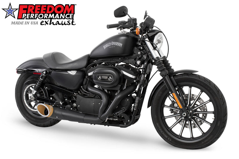 FREEDOM EXHAUST - SPORTSTER 2-INTO-1 TURNOUT/SIDEDUMP 2004-PRESENT