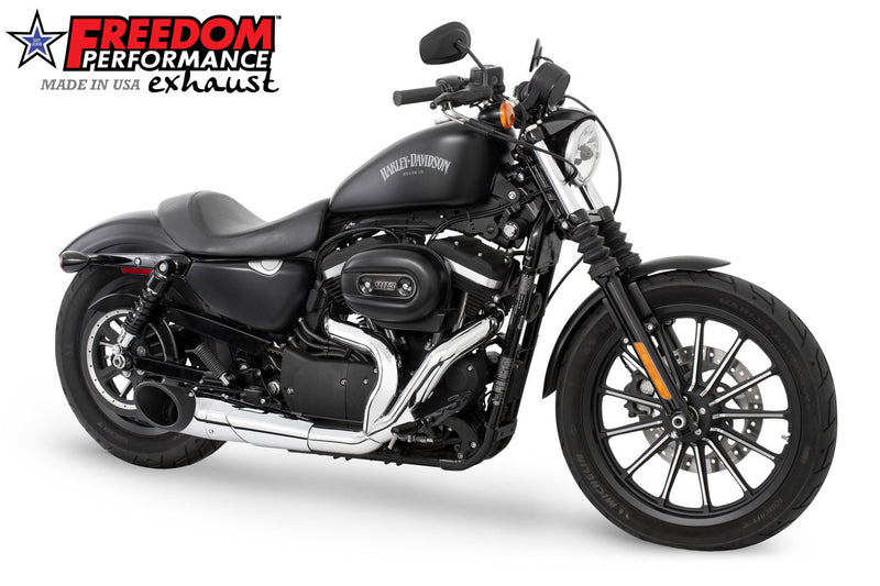 FREEDOM EXHAUST - SPORTSTER 2-INTO-1 TURNOUT/SIDEDUMP 2004-PRESENT