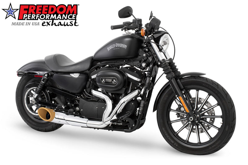 FREEDOM EXHAUST - SPORTSTER 2-INTO-1 TURNOUT/SIDEDUMP 2004-PRESENT