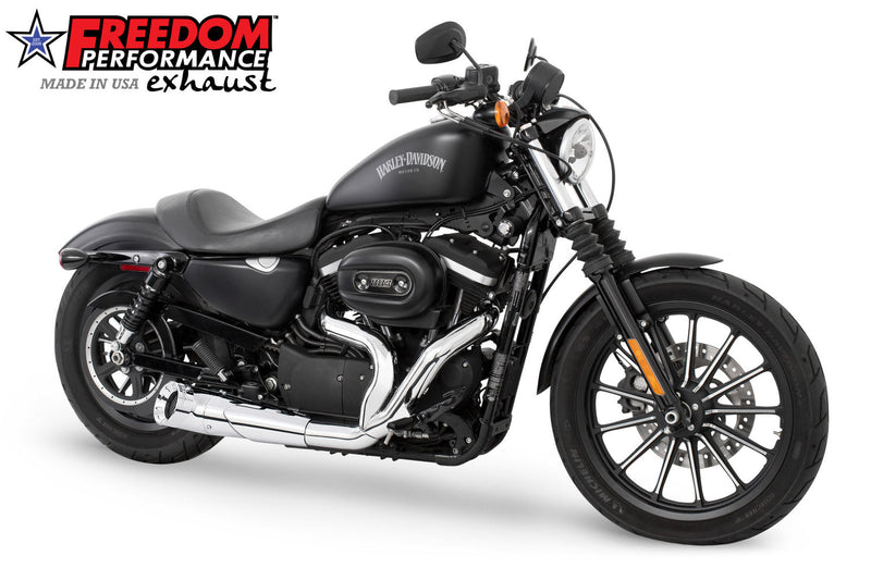 FREEDOM EXHAUST - SPORTSTER 2-INTO-1 TURNOUT/SIDEDUMP 2004-PRESENT