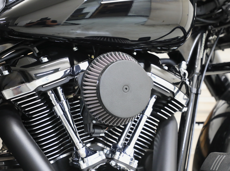 LA CHOPPERS AIR CLEANER WITH PLAIN COVER (BLACK) M8