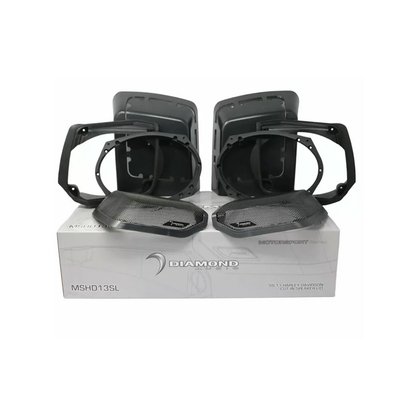 DIAMOND AUDIO - 98-2013 Harley Davidson Cut-in Lid Kit with MP694 (4Ω) Speakers