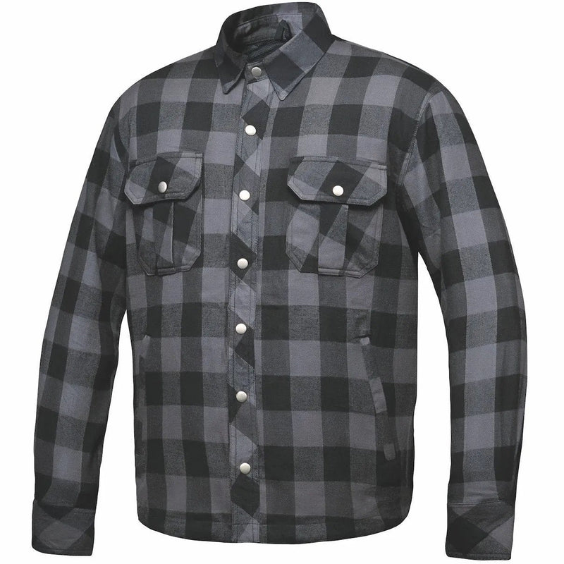 Sentry - Mens Black & Gray Armored Flannel