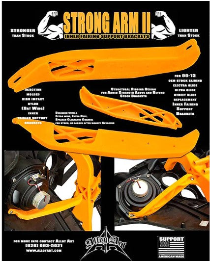 ALLOY ART 1996-2013 STRONG ARM II INNER FAIRING SUPPORT BRACKETS