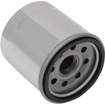 DRAG SPECIALTIES Spin-On Oil Filter - Chrome - Indian