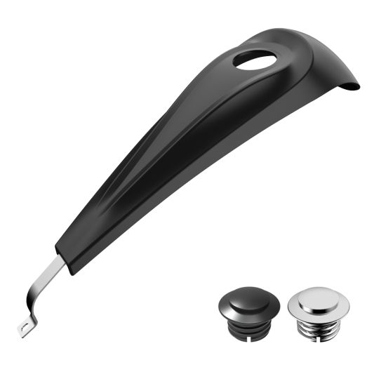 ADVANBLACK Low-profile Center Fill Gas Tank Dash Console - Touring '08-'23 - Unpainted