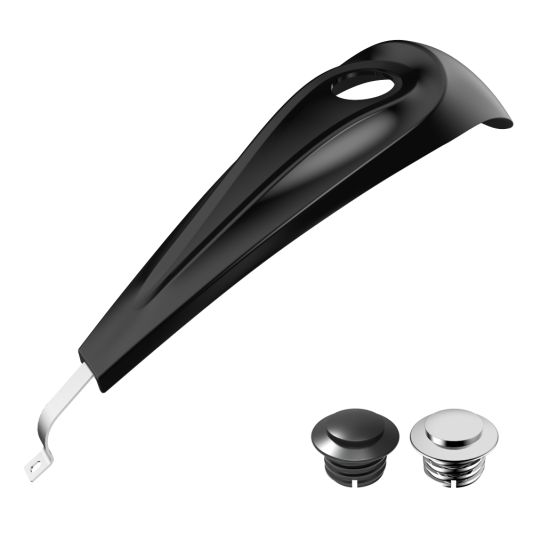 ADVANBLACK Low-profile Center Fill Gas Tank Dash Console - Touring '08-'23 - Vivid Black