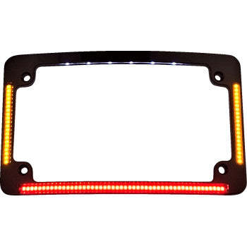 CUSTOM DYNAMICS All-in-One License Plate Frame - Radius - Black
