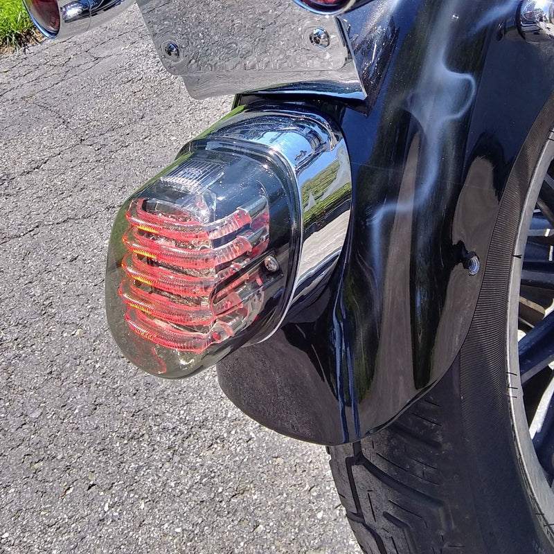 CUSTOM DYNAMICS Taillight Baseplate - Chrome