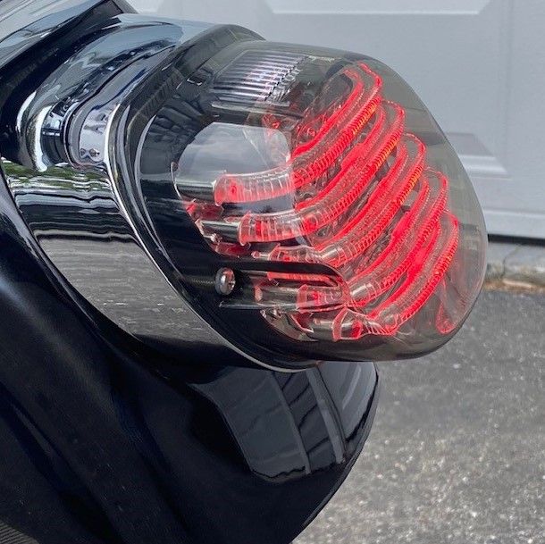 CUSTOM DYNAMICS Taillight Baseplate - Chrome
