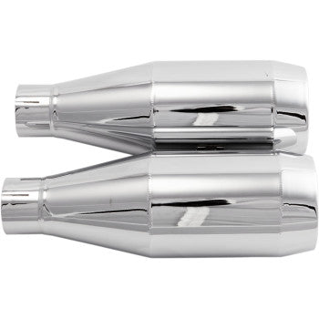 TRASK Slip-On Mufflers - Chrome - Scout '15-'22