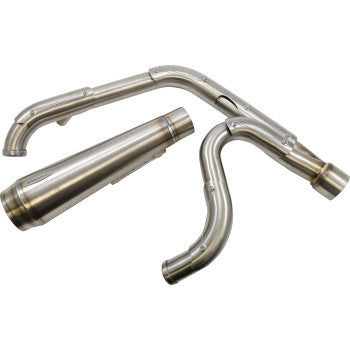TRASK 2-into-1 Assault Exhaust System - Full Stainless - Dyna '91-'05