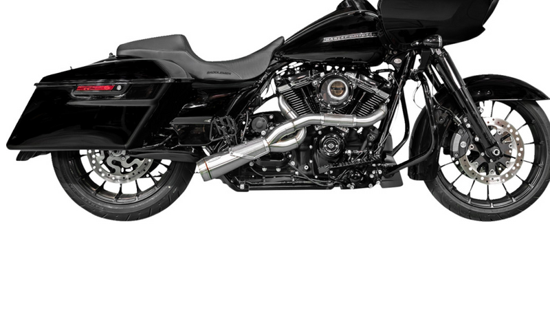TRASK 2-into-1 Big Sexy Exhaust System - Brushed Stainless Steel - Touring '17-'24