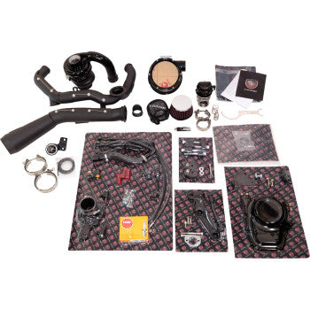 TRASK Tornado Turbo Performance Kit - Black with Black Exhaust - M8