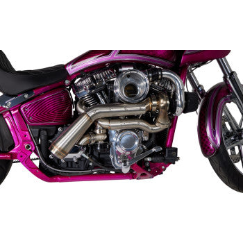 TRASK Tornado Turbo Performance Kit - Polished with Brushed Stainless Steel Exhaust - M8