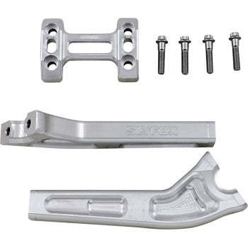 SLYFOX Handlebar Riser Kit - Pullback - 1" Clamping - 8" Rise - Raw