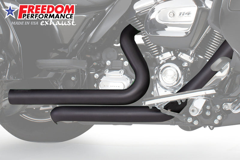 HARLEY FREE WHEELER RIGHT SIDE TUCK & UNDER & CLASSIC TRUE-DUAL HEADERS BUNDLE