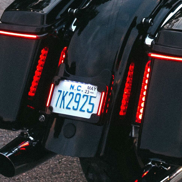 CUSTOM DYNAMICS License Plate Frame/Turn Signal Eliminator - Black