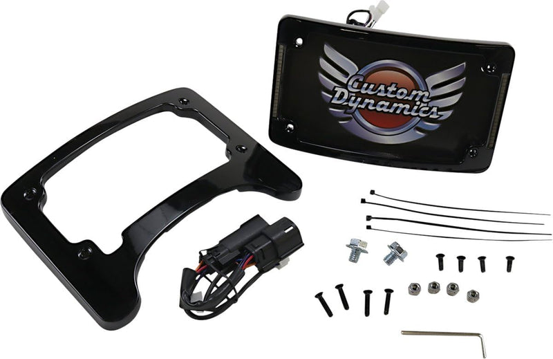 CUSTOM DYNAMICS License Plate Frame/Turn Signal Eliminator - Black