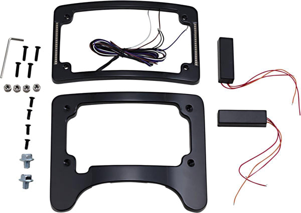CUSTOM DYNAMICS License Plate Frame/Turn Signal Eliminator - Black