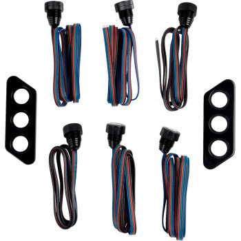 PAUL YAFFE BAGGER NATION Thunder-Pod Taillight Kit - Black