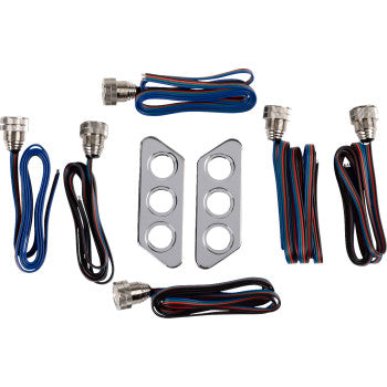 PAUL YAFFE BAGGER NATION Thunder-Pod Taillight Kit - Chrome